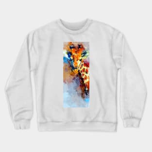 Watercolor Giraffe Crewneck Sweatshirt